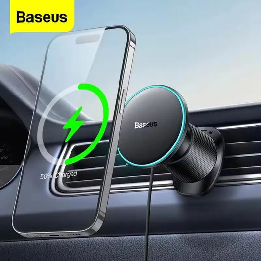 15W Magnetic Car Charger & Phone Holder