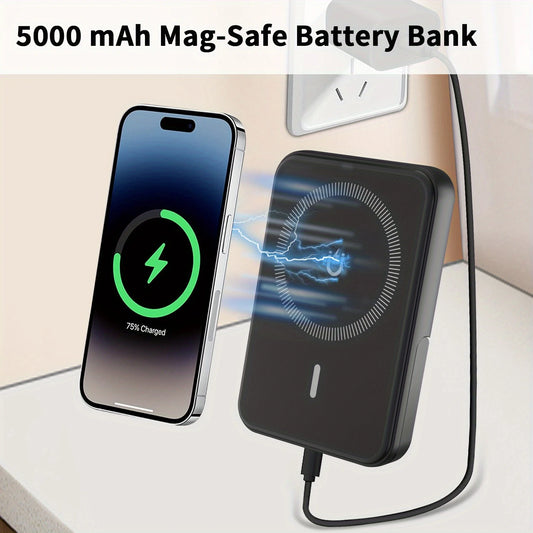 3-in-1 Detachable MagSafe 15W Wireless Power Bank