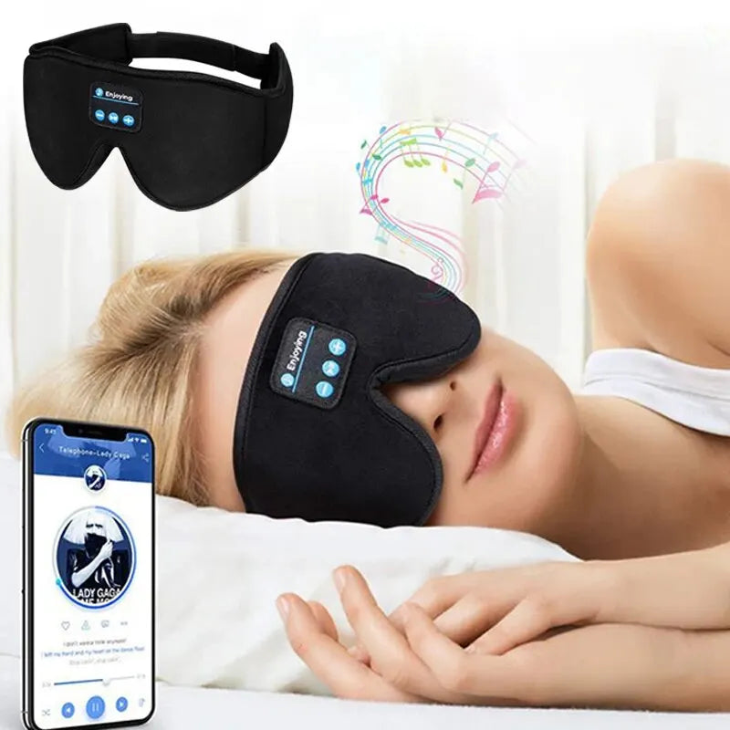 Wireless 3D Eye Mask Headphones for Sleep & Travel
