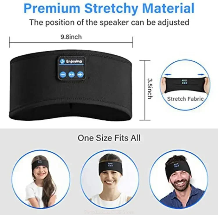 Wireless Music Headband with Eye Mask